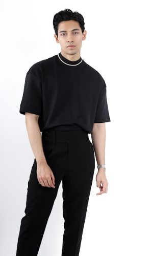 Evenos | Black Unisex Oversized Tee