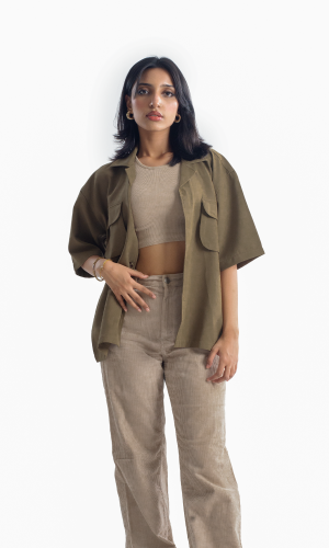Fern | Sage Green Half-Shirt