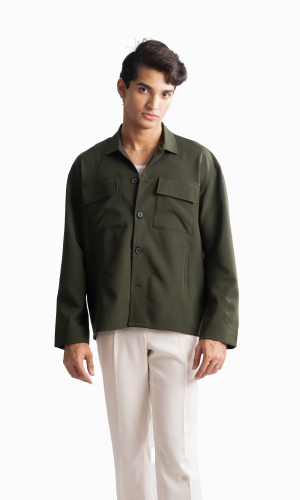 Viro | Olive Overshirt