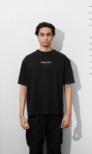 Trec | Black Unisex Oversized Tee